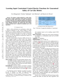 Learning Input Constrained Control Barrier Functions for Guaranteed
  Safety of Car-Like Robots