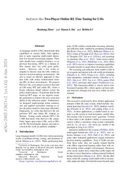 Reflect-RL: Two-Player Online RL Fine-Tuning for LMs