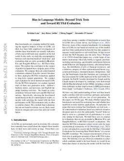 Bias in Language Models: Beyond Trick Tests and Toward RUTEd Evaluation