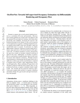 OccFlowNet: Towards Self-supervised Occupancy Estimation via
  Differentiable Rendering and Occupancy Flow