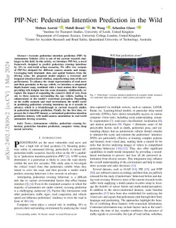 PIP-Net: Pedestrian Intention Prediction in the Wild