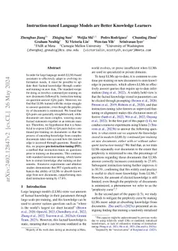 Instruction-tuned Language Models are Better Knowledge Learners