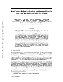 RealCompo: Balancing Realism and Compositionality Improves Text-to-Image
  Diffusion Models