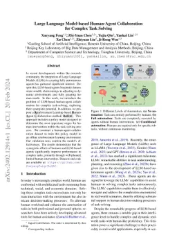 Large Language Model-based Human-Agent Collaboration for Complex Task
  Solving