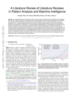 A Literature Review of Literature Reviews in Pattern Analysis and
  Machine Intelligence
