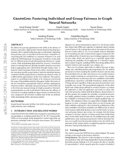 GRAPHGINI: Fostering Individual and Group Fairness in Graph Neural Networks