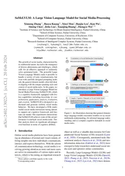 SoMeLVLM: A Large Vision Language Model for Social Media Processing