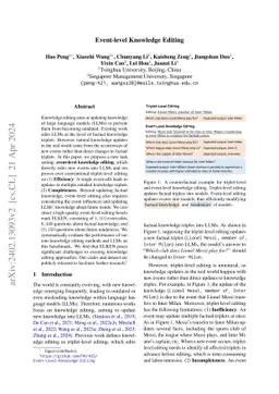 Event-level Knowledge Editing