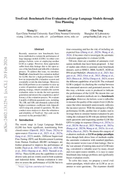 TreeEval: Benchmark-Free Evaluation of Large Language Models through
  Tree Planning