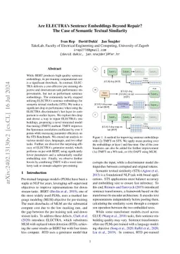 Are ELECTRA's Sentence Embeddings Beyond Repair? The Case of Semantic
  Textual Similarity