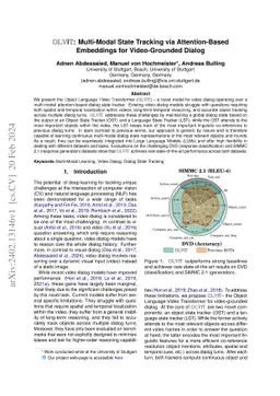 OLViT: Multi-Modal State Tracking via Attention-Based Embeddings for
  Video-Grounded Dialog