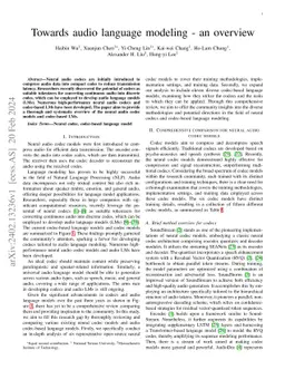 Towards audio language modeling -- an overview