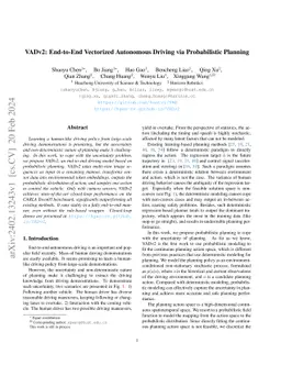 VADv2: End-to-End Vectorized Autonomous Driving via Probabilistic
  Planning