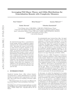 Leveraging PAC-Bayes Theory and Gibbs Distributions for Generalization
  Bounds with Complexity Measures