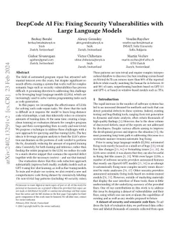 DeepCode AI Fix: Fixing Security Vulnerabilities with Large Language
  Models