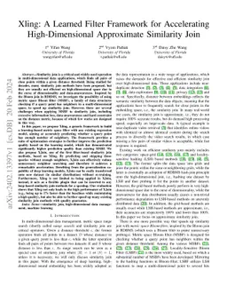 Xling: A Learned Filter Framework for Accelerating High-Dimensional
  Approximate Similarity Join