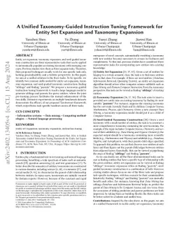 A Unified Taxonomy-Guided Instruction Tuning Framework for Entity Set Expansion and Taxonomy Expansion