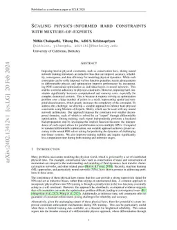 Scaling physics-informed hard constraints with mixture-of-experts