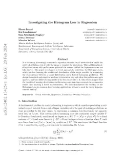 Investigating the Histogram Loss in Regression