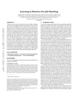Learning to Retrieve for Job Matching