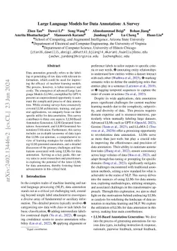 Large Language Models for Data Annotation: A Survey