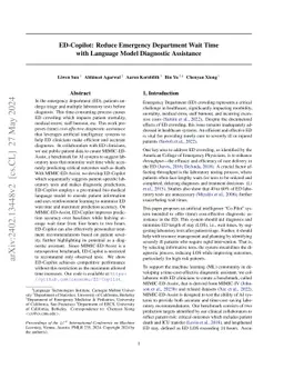 ED-Copilot: Reduce Emergency Department Wait Time with Language Model
  Diagnostic Assistance