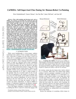 CoFRIDA: Self-Supervised Fine-Tuning for Human-Robot Co-Painting