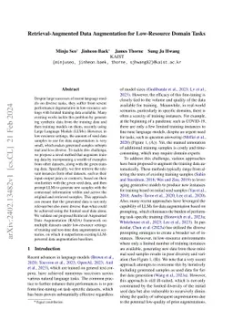 Retrieval-Augmented Data Augmentation for Low-Resource Domain Tasks