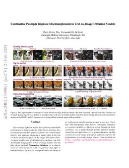 Contrastive Prompts Improve Disentanglement in Text-to-Image Diffusion
  Models