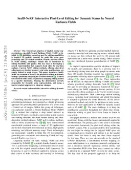 SealD-NeRF: Interactive Pixel-Level Editing for Dynamic Scenes by Neural
  Radiance Fields