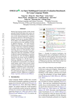 OMGEval: An Open Multilingual Generative Evaluation Benchmark for Large
  Language Models