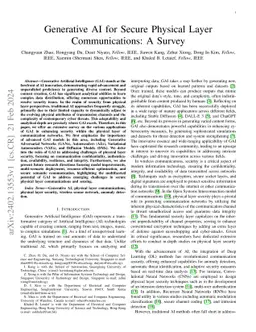 Generative AI for Secure Physical Layer Communications: A Survey