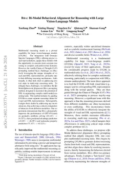BBA: Bi-Modal Behavioral Alignment for Reasoning with Large
  Vision-Language Models