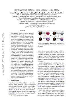 Knowledge Graph Enhanced Large Language Model Editing