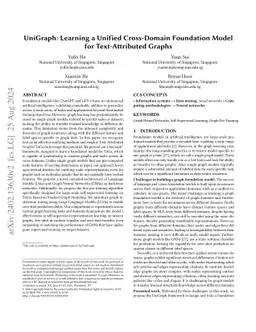 UniGraph: Learning a Unified Cross-Domain Foundation Model for Text-Attributed Graphs