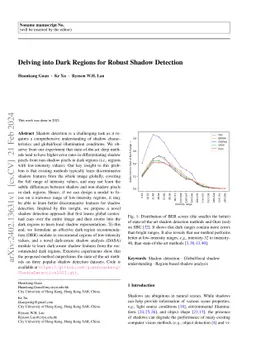 Delving into Dark Regions for Robust Shadow Detection
