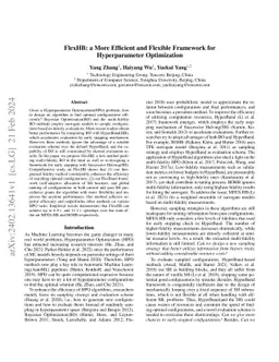 FlexHB: a More Efficient and Flexible Framework for Hyperparameter
  Optimization