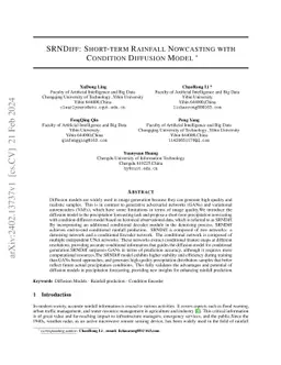 RNDiff: Rainfall nowcasting with Condition Diffusion Model