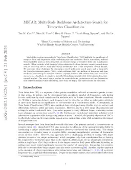 MSTAR: Multi-Scale Backbone Architecture Search for Timeseries
  Classification