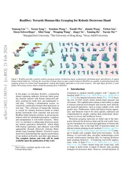 RealDex: Towards Human-like Grasping for Robotic Dexterous Hand