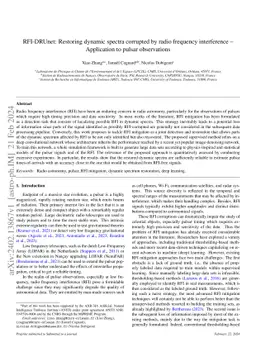 RFI-DRUnet: Restoring dynamic spectra corrupted by radio frequency
  interference -- Application to pulsar observations