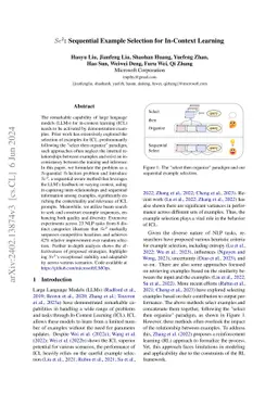 $Se^2$: Sequential Example Selection for In-Context Learning