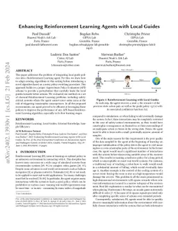 Enhancing Reinforcement Learning Agents with Local Guides