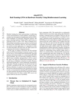 AttackGNN: Red-Teaming GNNs in Hardware Security Using Reinforcement
  Learning