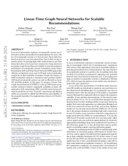 Linear-Time Graph Neural Networks for Scalable Recommendations