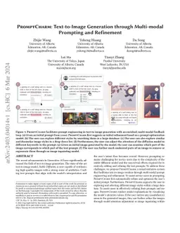 PromptCharm: Text-to-Image Generation through Multi-modal Prompting and
  Refinement