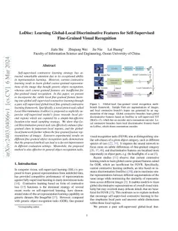 LoDisc: Learning Global-Local Discriminative Features for Self-Supervised Fine-Grained Visual Recognition