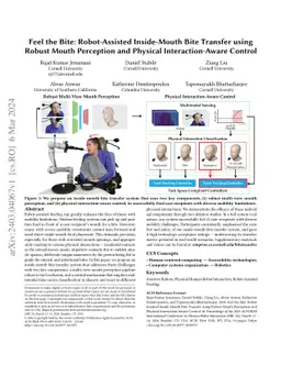 Feel the Bite: Robot-Assisted Inside-Mouth Bite Transfer using Robust
  Mouth Perception and Physical Interaction-Aware Control