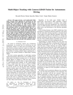 Multi-Object Tracking with Camera-LiDAR Fusion for Autonomous Driving