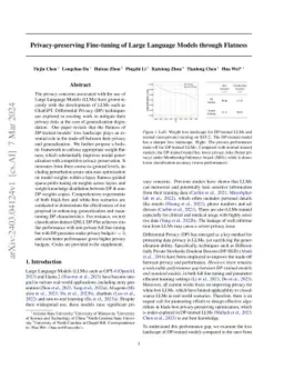 Privacy-preserving Fine-tuning of Large Language Models through Flatness